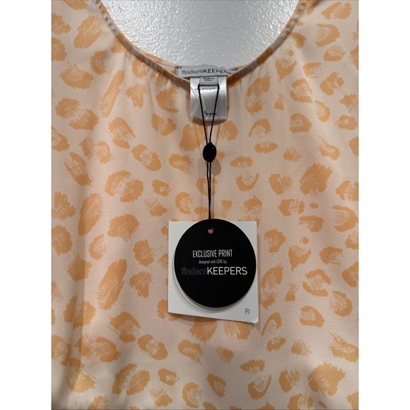 Finders Keepers Open Tie Side Leopard Print Crop Top Size Small Boho Festival - Picture 5 of 9